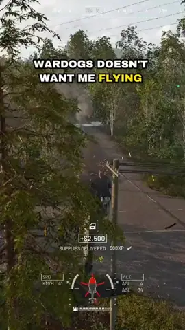 Frame from WARDOGS: You can't park that here 🚁
